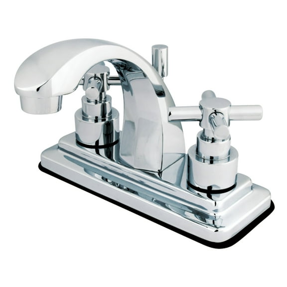 Kingston Brass Elinvar Two Handle 4" Centerset Lavatory Faucet with Brass Pop-up