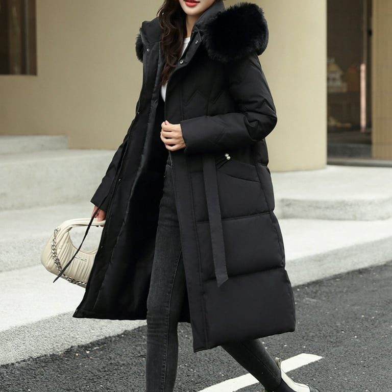 Puffa jackets with fur hood hot sale