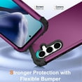 thumbnail image 3 of Dteck for Samsung Galaxy S25 Case, Military Grade Drop Protection Heavy Duty Rugged Shockproof Protection Non-Slip Phone Case for S25 Case,Purple, 3 of 6