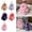 Mix Color-5pcs, variant on Soft Cute Bunny Keychain Artificial Rabbit Fur Plush Fluffy Pom pom Key Ring for Women