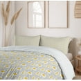 thumbnail image 6 of Ambesonne Neutral Color Duvet Cover Set, Spring Daisy Pattern, 2-Calking, Marigold White and Pale Grey, 6 of 7