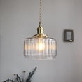 thumbnail image 2 of Mini Japanese Style Glass Pendant Lighting for Above Sink, Small Vintage Transparent Glass Pendant Light Fixture, Rustic Pendant Lamp, Modern Farmhouse Pendant Light for Kitchen Bar Bedside, 2 of 7
