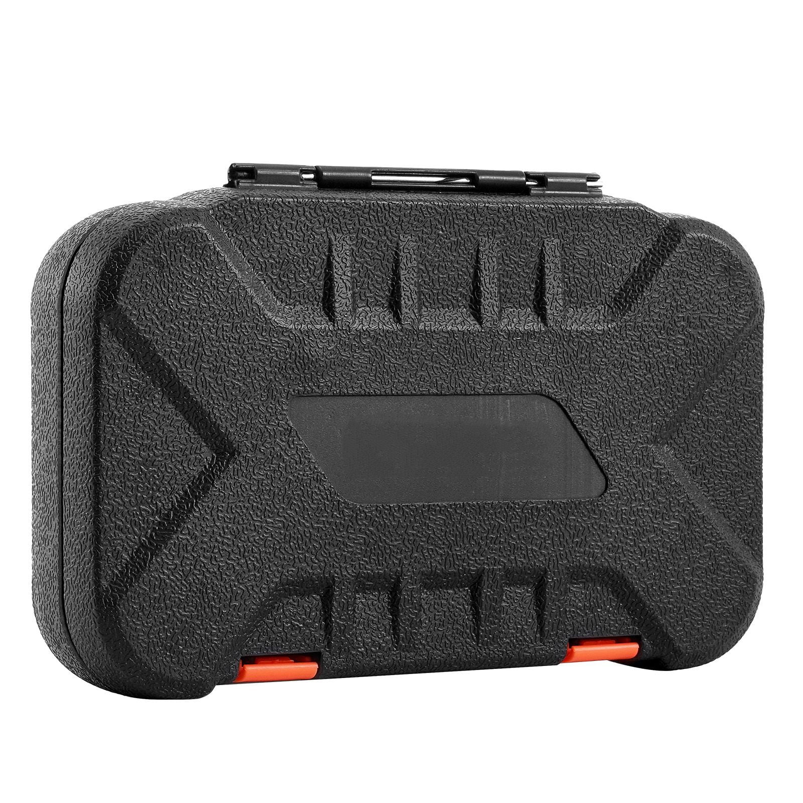 Socket Set 1/4 Inch Drive 6-Point CR-V Alloy Steel 601 IN-LB with Storage Case for Automotive Bike Plumbing