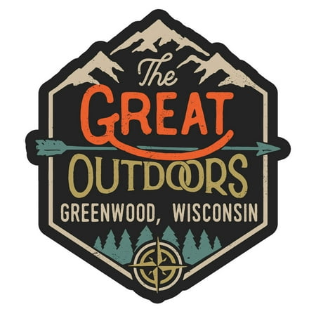 

Greenwood Wisconsin The Great Outdoors Design 4-Inch Fridge Magnet