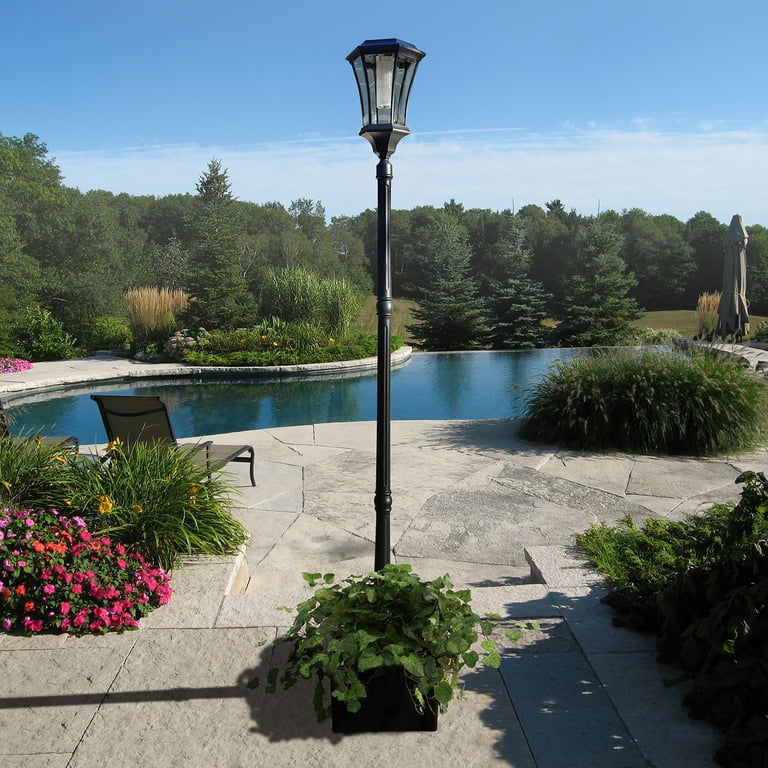 SunRay Abigail Solar Lamp Post With Planter Walmart