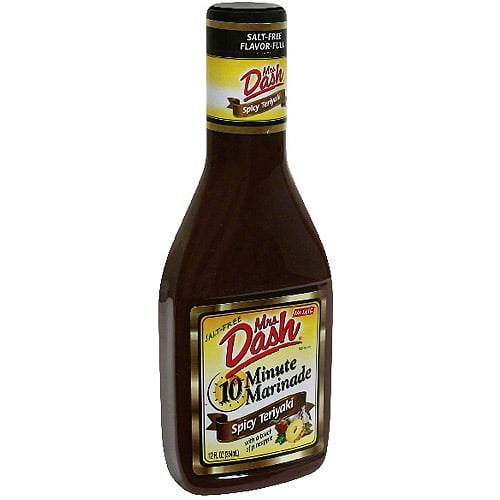 Mrs. Dash Spicy Teriyaki Salt Free Marinade, 12 oz (Pack of 6)