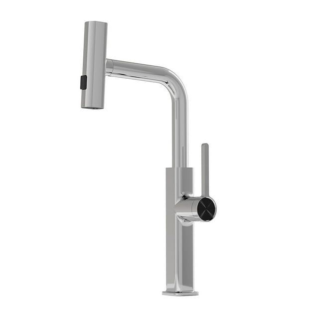 Pull-Out Faucet Stainless Steel Multifunction 360 Degree Rotation Hot Cold for Bathroom Kitchen
