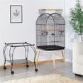 thumbnail image 6 of Yaheetech 59'' H Open Top Rolling Metal Bird Cage with Stand, Black, 6 of 13