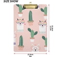 thumbnail image 3 of FMSHPON Llama Cactus Clipboard Hardboard Wood Nursing Clip Board and Pull for Standard A4 Letter 13x9 inches, 3 of 8
