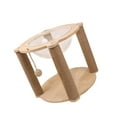 thumbnail image 3 of Fzaqwen Space Capsule Cat Bed Cat Scratching Wood Play Condo House Activity Center Kitty Four Pillars, 3 of 7