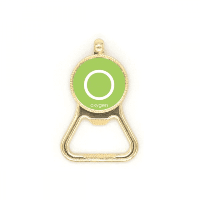 Chestry Elements Period Table Chalcogens Element Oxygen O Beer Bottle Cap Opener Stainless Steel Key Chain