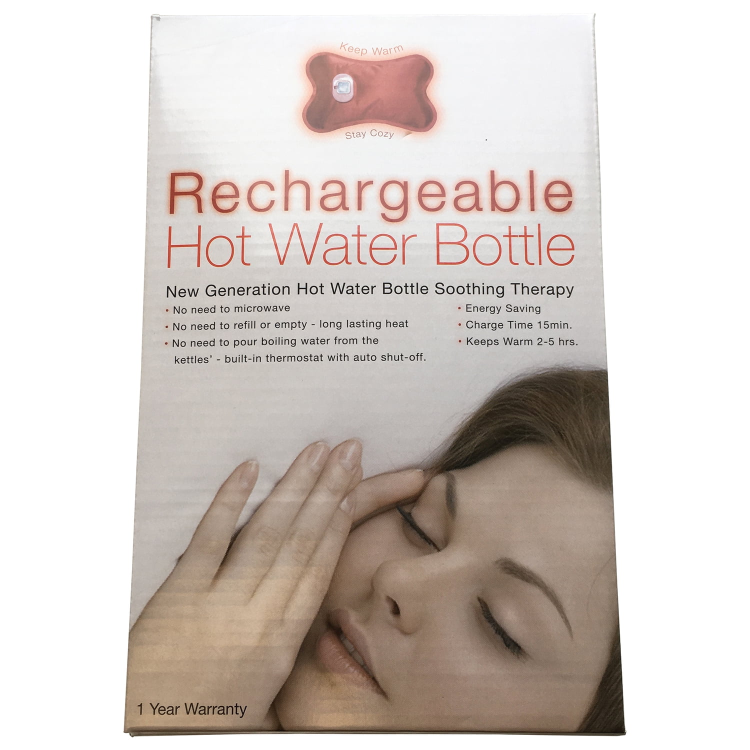 De Vielle Rechargeable Electric Hot Water Bottle