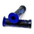 thumbnail image 3 of Krator Blue Flame Motorcycle Rubber Hand Grips 7/8" Pair Compatible with Honda CBR 600 954 1000 1100 RR, 3 of 3