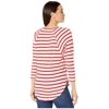 Karen Kane Striped 3/4 Raglan Sleeve Tee Stripe