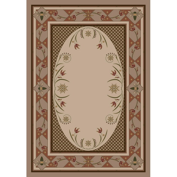 Milliken Innovations Area Rug KIMBERLY SANDSTONE Kimberly Sandstone 5' 4" x 7' 8" Rectangle