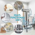 thumbnail image 4 of Doccetta, doccetta WC, kit doccetta WC, kit bagno, set tubo flessibile a parete, doccetta in acciaio inox, utilizzato per bidet, lavabo, WC, cucina, a, 4 of 5