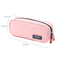 thumbnail image 2 of Hukapapa Estuche para lápices de gran capacidad, 3 compartimentos, bolsa de almacenamiento grande, marcador, papelería, bolsa para bolígrafos con cremallera, color rosa, 2 of 5