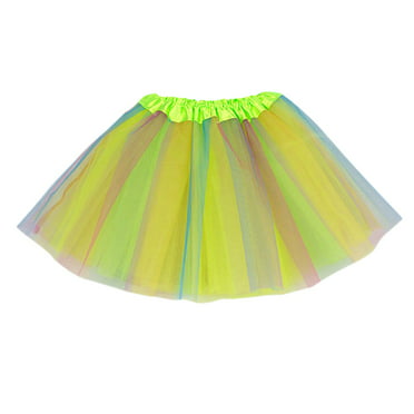 LWZWM Girls Layered Tutu Skirt Princess Ballet Dance Dress Mini Skirt ...