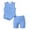 Blue, variant on Grblisyd Girls Summer Outfits 2 Piece Set Polka Dots Tank Top and Biker Shorts Sets Kids Clothes 5-13 Y
