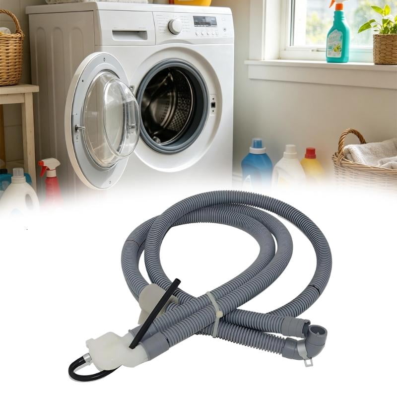 CEORPER 80inch Automatic Washing Machine Drain Hose Flexible Pipe Plastic Texture