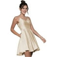 thumbnail image 3 of SDPANLLD Robes Courtes de Retour à la Maison Bretelles Spaghetti Robes en Satin pour Femmes Fête 2024, 3 of 8