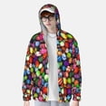 thumbnail image 6 of Rocae Easter Eggs2 Print Breathable Sun Protection Hoodie Quick-Dry Lightweight Long Sleeve Hoodie Unisex Running Sports Shirt Small, 6 of 9