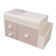 thumbnail image 1 of Caja de almacenamiento con cajones, caja de almacenamiento de escritorio con contenedor de joyería de escritorio, caja de almacenamiento de cosméticos resistente y resistente, 1 of 8