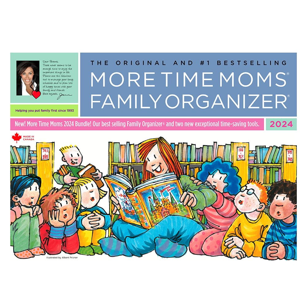More Time Moms Publishing Inc Family Organizer 2024 Wall Calendar 