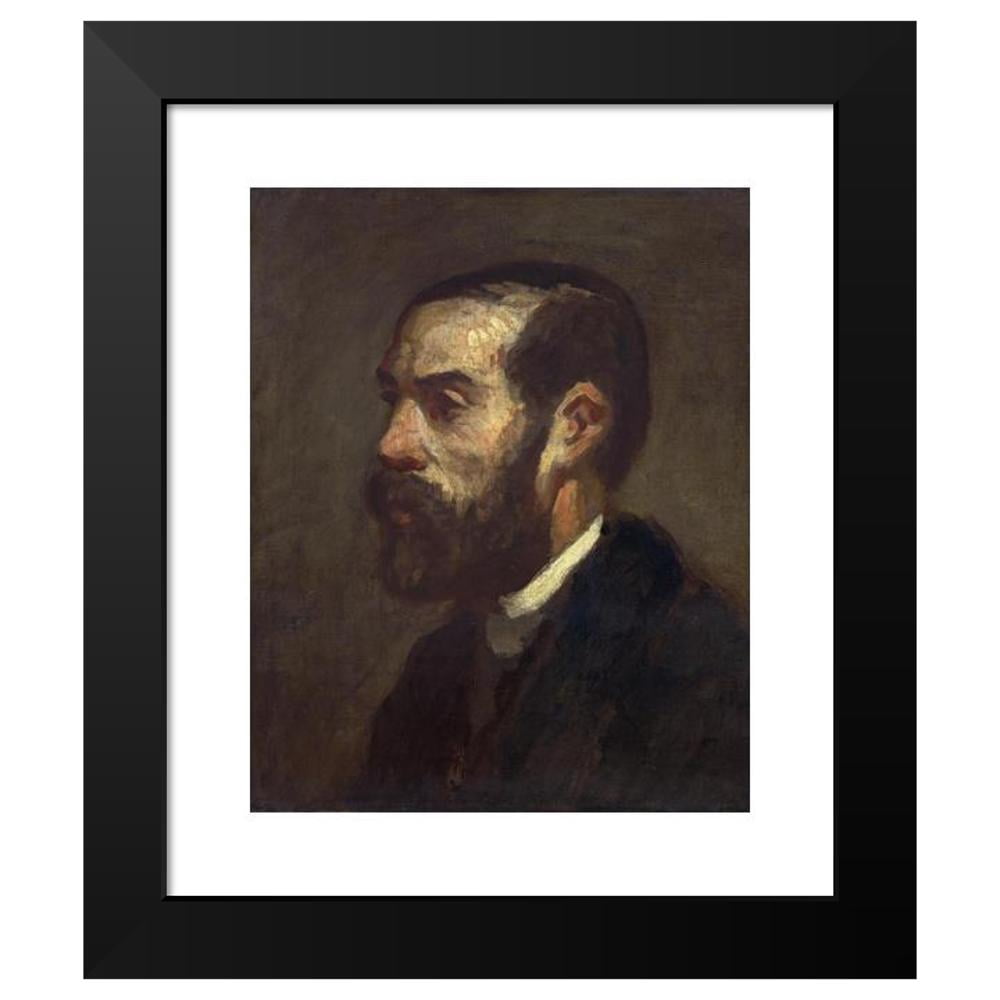 Follower of Honoré Daumier 12x14 Black Modern Framed Museum Art Print Titled - Hippolyte Lavoignat (C. 1860)