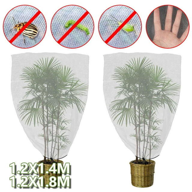 2 Pcs Filet Anti-Moustique Insecte Oiseau Barrière Chasse Filet de Jardin pour Protéger Votre Plante Fruits Fleurs Filet à Cordon-Insecte de Jardin Filet à Insectes