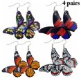 thumbnail image 2 of Dangle Earrings Butterfly Shape Creative Fashion Drop Earrings Pierced Earrings, 2 of 10