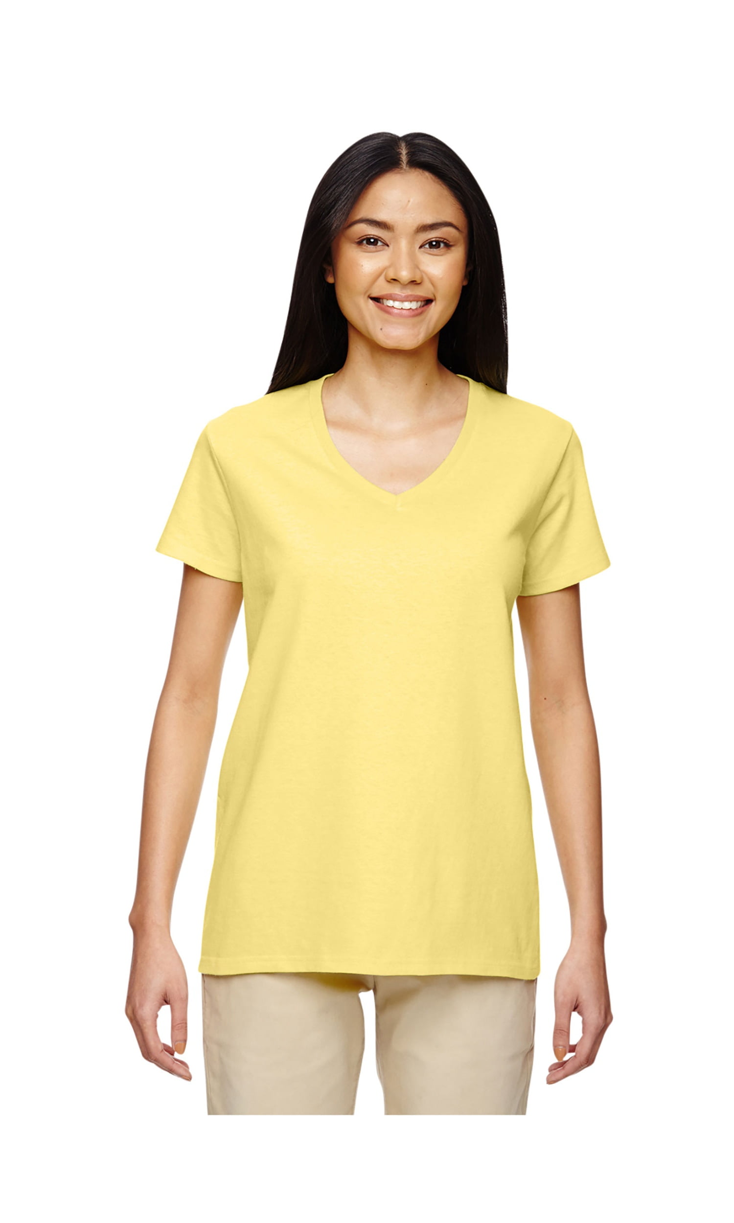 Gildan Women's 1/2" Collar Taped Neck and Shoulder TShirt, Style