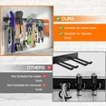thumbnail image 4 of "48 Garage Tool Organizer Wall Mount - Heavy Duty 520lbs Metal Storage Rack, Easy Install Adjustable Hooks for Garden Tools Brooms, 4 of 10