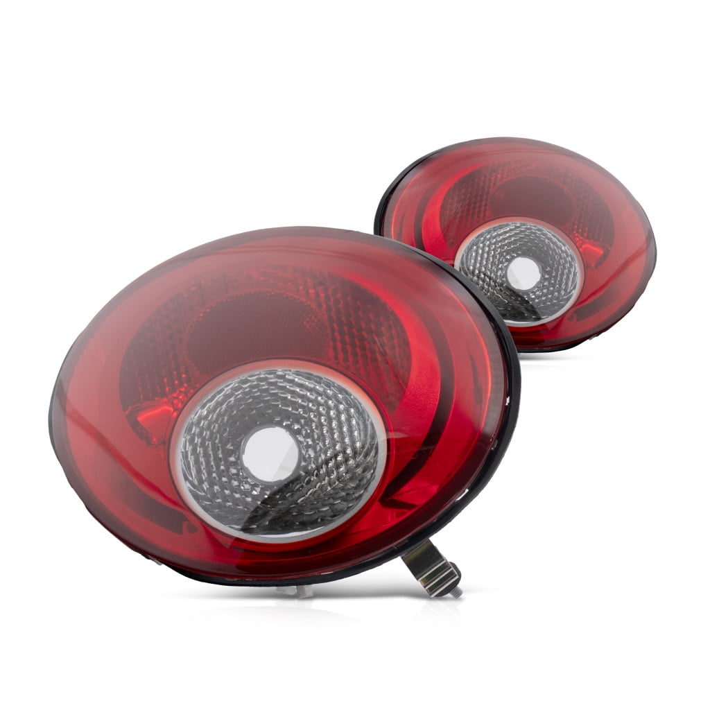 For Volkswagen Beetle 2006 2007 2008 2009 2010 Tail Light Assembly Driver and Passenger Side | Pair | Replacement For VW2818110, VW2819110 | 1C0945095M, 1C0945171F