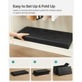 thumbnail image 5 of SONGMICS 30 Inches Folding Storage Ottoman Bench, Storage Chest, Footrest, Padded Seat, Ink Black, 5 of 5