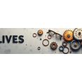 thumbnail image 4 of Vintage Style Banner with Butterfly and Splash Elements Old Lives Matter Background Party Decorations Photography Props Event Backdrop Celebration Decor, 4 of 4