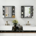 Costway Multipurpose Mount Wall Surface Bathroom Storage Mirror