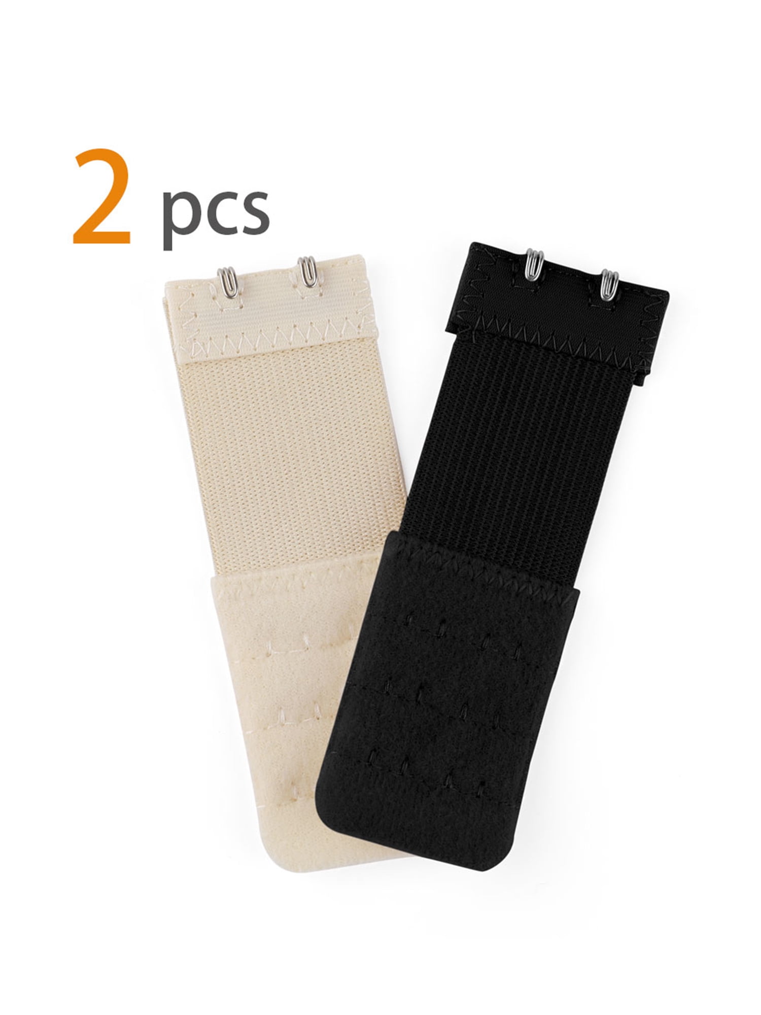 2Pcs Adjustable Bra Extender 2/3 Hooks with Elastic Underwear Strap  Extension