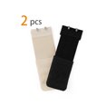 thumbnail image 2 of INSPIRE CHIC Women's Elastic Bra Hook Extensions 3 Rows 2 Pcs Black 2 and Skin Color, 2 of 6