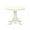 White, variant on East West Furniture Antique 3-piece Wood Dining Set with Linen Seat in White