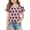 Watermelon Red, variant on Shirts for Girls 10-12 Casual Cute Ruffle Sleeve V-Neck T- Shirts Loose Fit Tee Tops Beach Vacation Bow Knot Print Blouses Clothes Watermelon Red 6-7Y