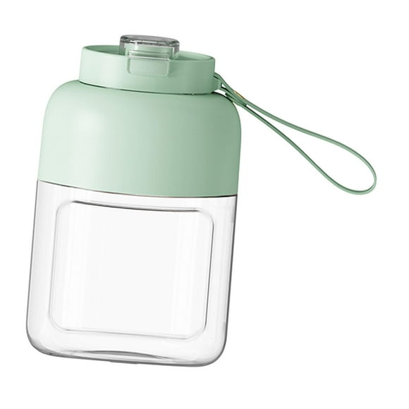 Licuadora portátil, taza de exprimidor eléctrica compacta para batidos y batidos de jugo de jugo 1100 ml para el regalo de cumpleaños para acampar de Verde