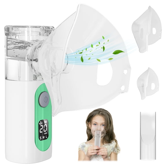 JUGACOOL Portable Ultrasonic Breathing-System, Humidify any liquid, with Rechargeable Battery & Quiet for Home and Travel Use