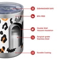 thumbnail image 4 of 12oz Tumblers Halloween Leopard Ghosts Bats Pumpkins Vacuum Insulated Stainless Steel Travel Tumbler Cups Mug with Lid and Straw for Beer,Coffee,Beverages with Cleaning Brush for Cold & Hot Drinks, 4 of 5