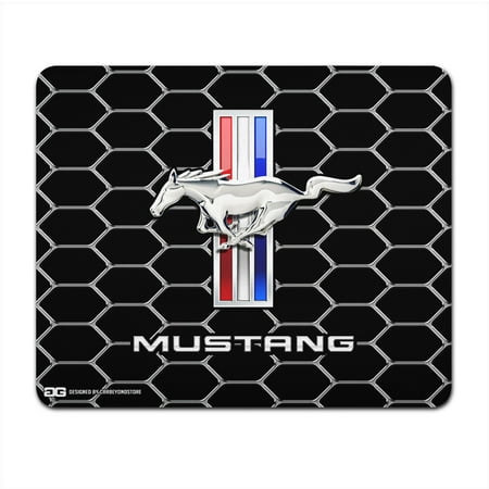 Computer Mustang - Ford Mustang Tri-Bar Logo Computer Mouse Pad