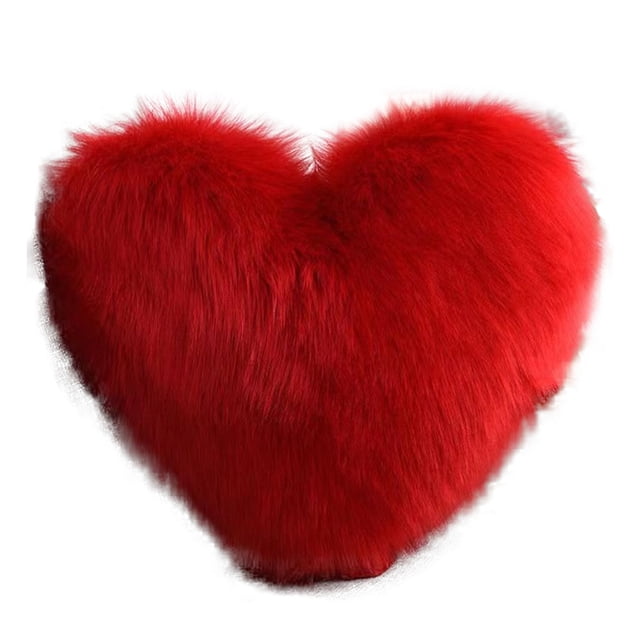 La almohada con forma de corazón con forma de piel es necesaria para el Día de San Valentín y el Día de la Madre. Almohada con forma de amor.