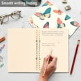 thumbnail image 4 of FORMRS 1-Subject Spiral Notebook 8" x 5" College Ruled 60 Refillable Sheet A5 Hard Cover, Colorful Butterflies, 4 of 7