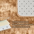 thumbnail image 5 of Pentantan 5ft x 8ft Shag Area Rug, Soft Fluffy Rugs for Living Room Bedroom, Modern Tie-dye Home Carpet, Camel, 5 of 7