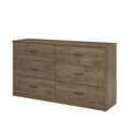 Mainstays Classic 6 Drawer Dresser, Rustic Oak