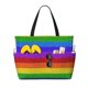 thumbnail image 1 of Disketp Colorful Glitter Rainbow Bolsa de Playa de Gran Capacidad, Bolso Impermeable y a Prueba de Arena para Mujer, Ideal para Playa, Piscina y Natación, 1 of 7